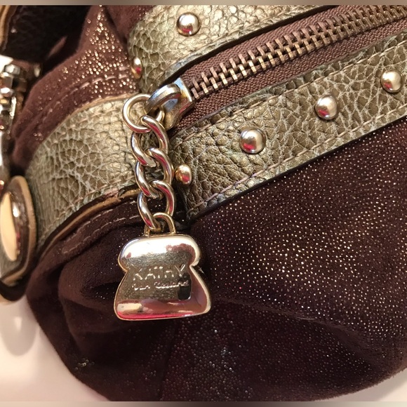 Brown and Gold Women's Bag - Picture 4 of 7